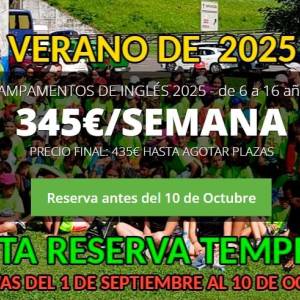 Oferta de reserva campamentos 2025