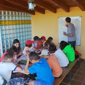 Primer dia de campamento de inglés