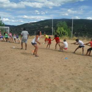 Juegos olímpicos en el campamento de inglés