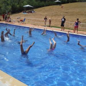 Juegos olímpicos en el campamento de inglés