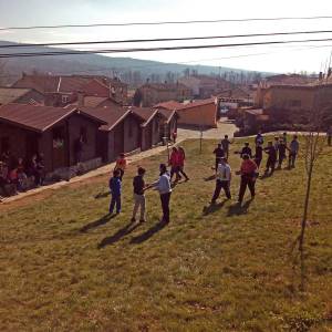 encuentro de colegios en el campamento