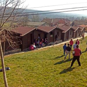 encuentro de colegios en el campamento