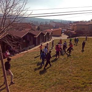 encuentro de colegios en el campamento