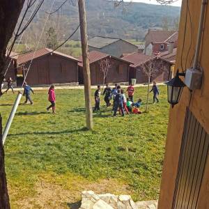 encuentro de colegios en el campamento