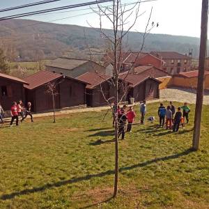 encuentro de colegios en el campamento